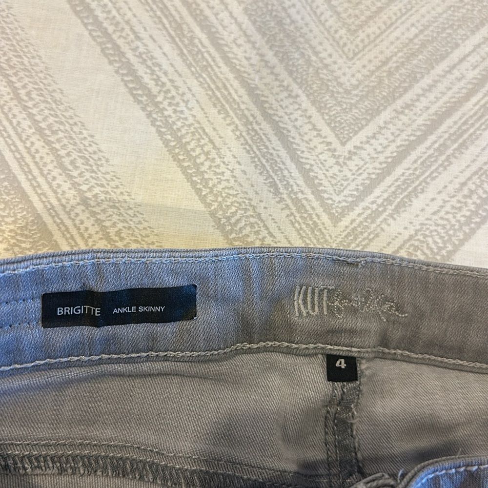 Kut from the Kloth Women’s Grey Brigitte Ankle Skinny Jeans - Size 4 - Picture 4 of 7